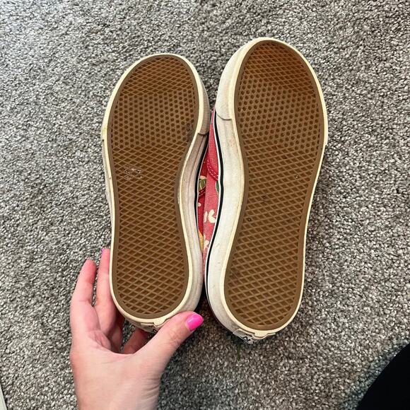 VANS  Authentic Slim Red Hawaiian Print Van Doren Women 8/Men 6.5 - Picture 4 of 5